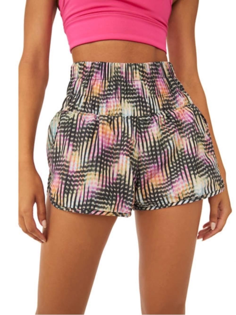 FP Movement The Way Home Printed Athletic Shorts Size L